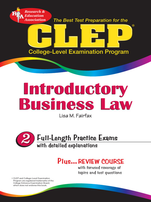 Title details for CLEP Introductory Business Law by Lisa M. Fairfax - Wait list